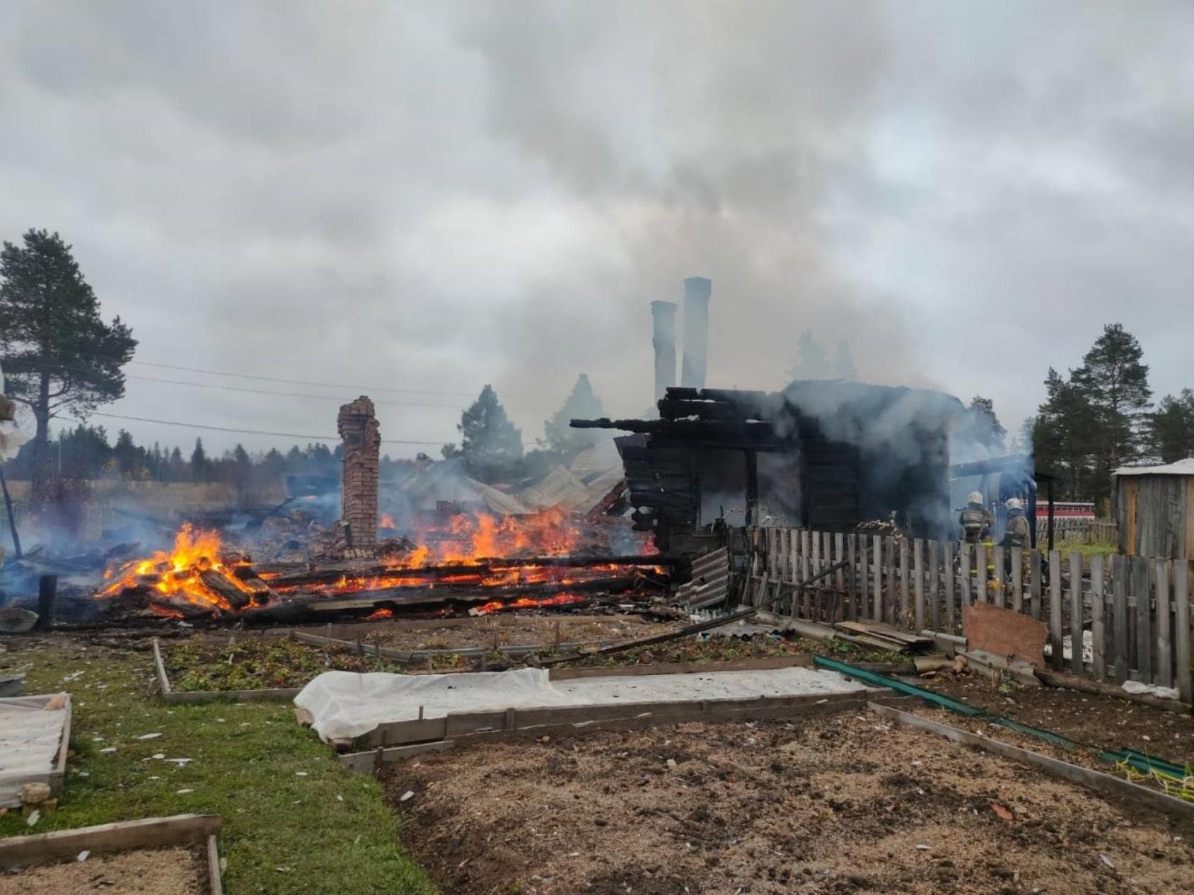 В Плесецком районе на пожаре погиб ребёнок — мальчик был дома один